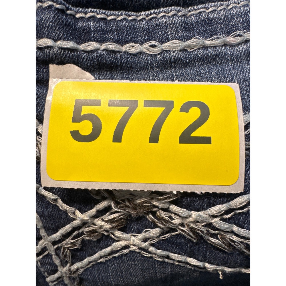 Ariat Real Denim Bootcut Jeans Dark Wash Contrast Stitch 33R 10017510 - Picture 12 of 13